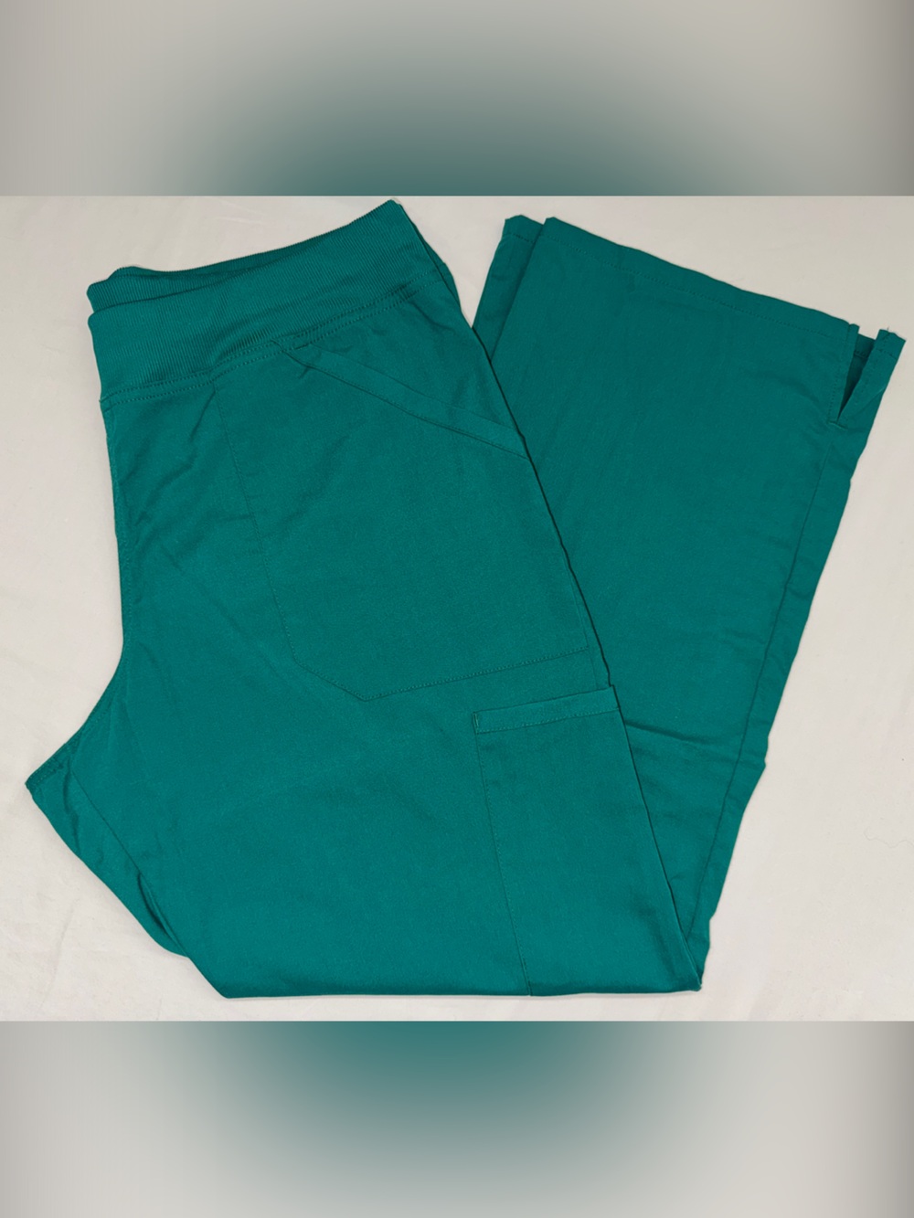 Cherokee Women’s Workwear Teal Scrub Bottoms with Front Pockets - Large